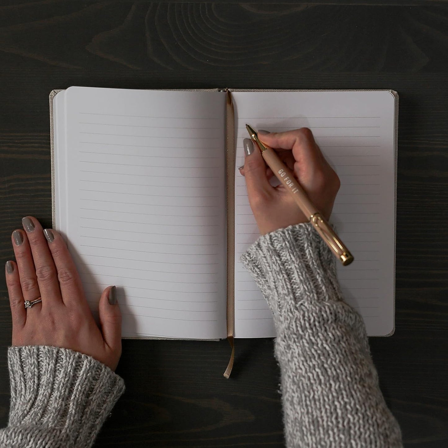 Inspire Your Writing with Our Cute Motivational Lined Composition Notebook - 100 Ruled Pages with Inspirational Fabric Cover