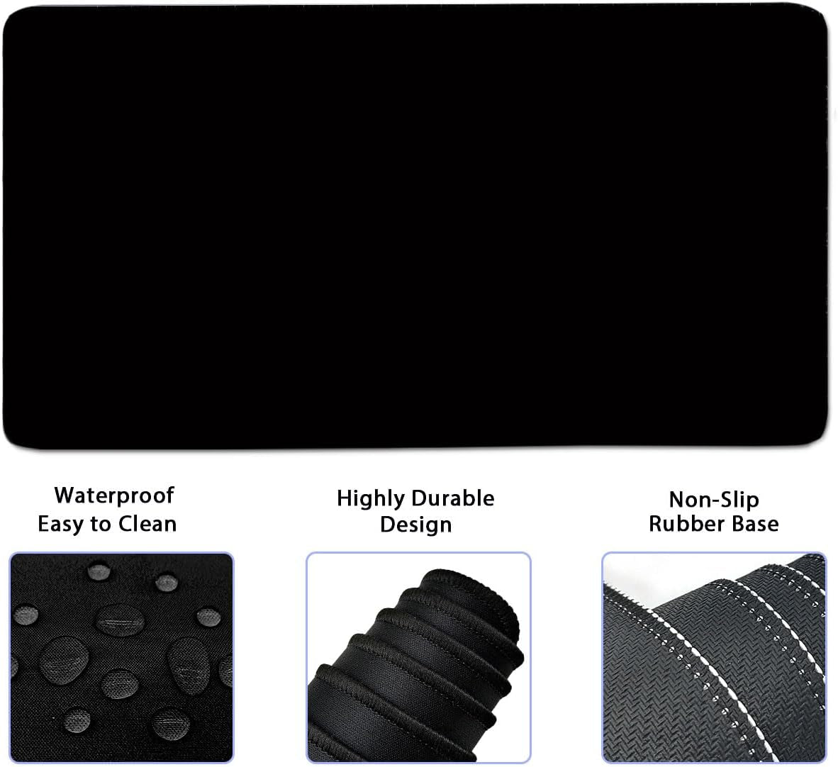 4-in-1 Keyboard Wrist Rest & Large Mouse Pad - Memory Foam Ergonomic Desk Mat
