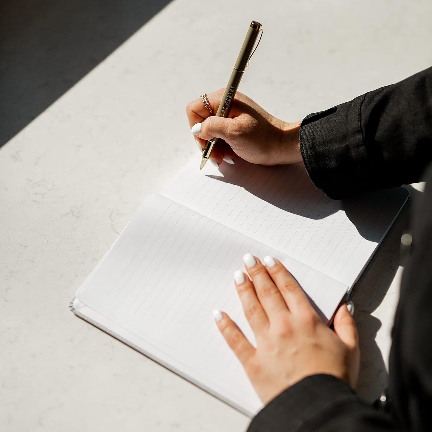 Inspire Your Writing with Our Cute Motivational Lined Composition Notebook - 100 Ruled Pages with Inspirational Fabric Cover