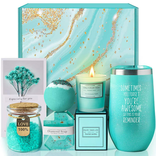 Gardenia Inspirational Self-Care Spa Gift Basket for Her
